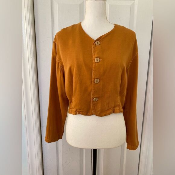 Michael Tops - 1980s/ 90s Michael Buttondown  Top